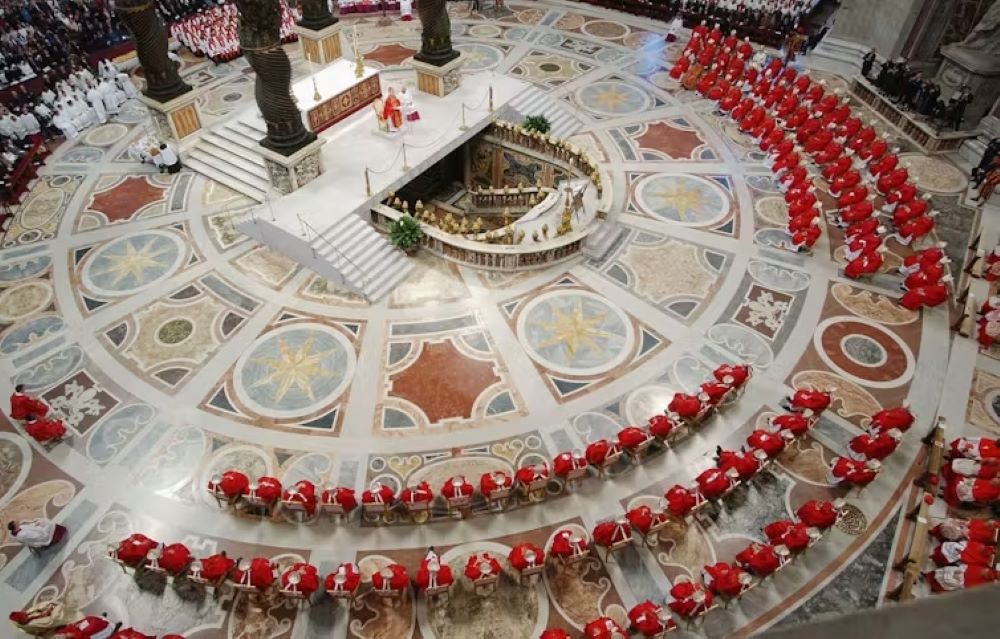 Cardinals attend a final Mass before the start of the conclave on April 18, 2005. Cardinals attend a final Mass before the start of the conclave on April 18, 2005.